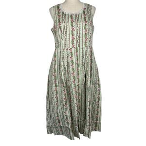 Lanz of Salzburg Dress Women Small Floral Cottagecore Peasant Prairie Nightgown